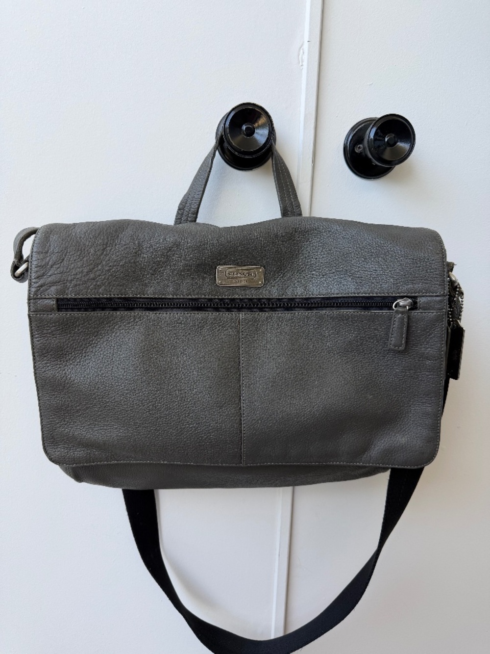 Coach Transatlantic Leather Messenger/Briefcase Bag - Style F70367